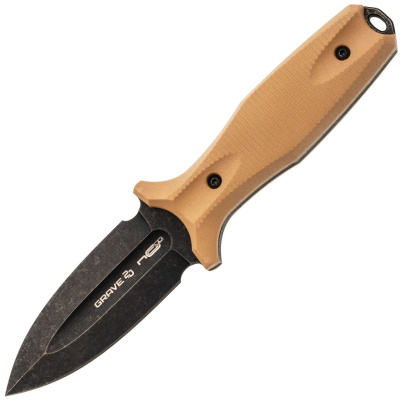 Тактический нож N.C.Custom Grave 2.0, сталь AUS-8, рукоять песочный Elastron