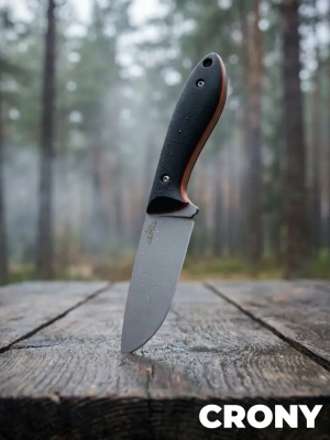 Туристический нож N.C. Custom Crony, сталь AUS-10, рукоять Black/Orange G10