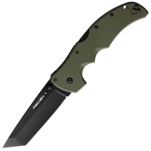 Складной нож Cold Steel Recon 1 Tanto, сталь S35VN, рукоять G10, зеленый/черный