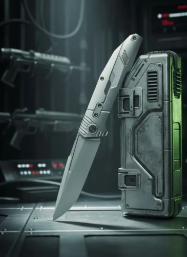 Складной нож Morpheus Galeon, сталь M390, рукоять титан, серый