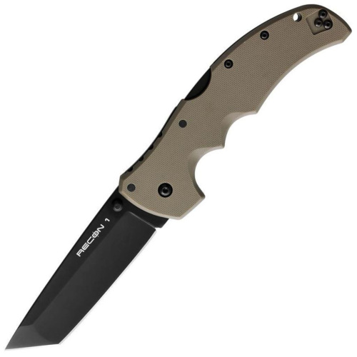 Складной нож Cold Steel Recon 1 Tanto, сталь S35VN, рукоять G10, бежевый/черный