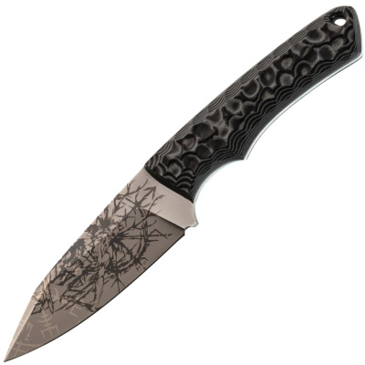 Нож Pocket Wolf Кело, сталь AUS-10, рукоять G10, серый с рисунком