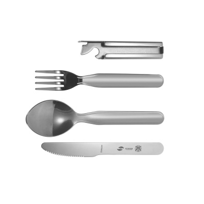 Набор столовых приборов для кемпинга STINGER SET-K704F-SS