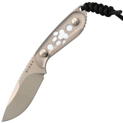 Туристический нож Kizer Buddy satin сталь AEB-L, рукоять Acrylic