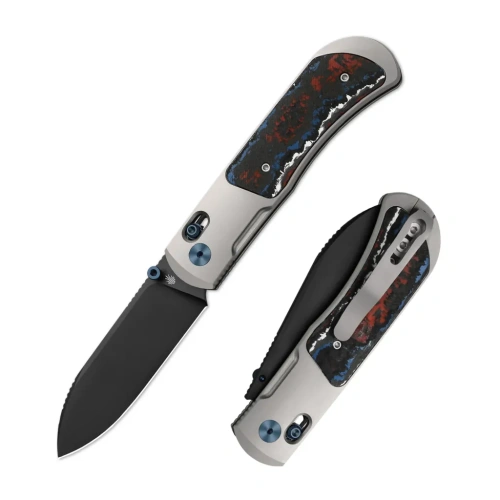 Складной нож Kizer Tycho, сталь M390, рукоять титан/карбон