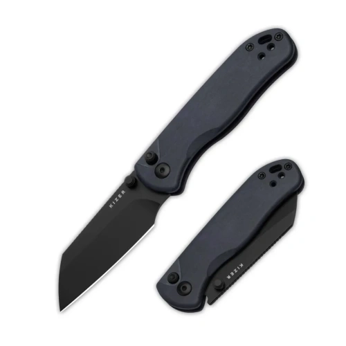 Складной нож Kizer Drop Bear 2 сталь Nitro-V, рукоять richlite, синий