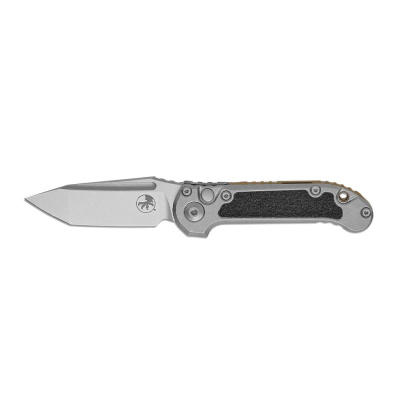 Автоматический нож Microtech LUDT Gen III Titanium, сталь M390MK, рукоять титан, серый