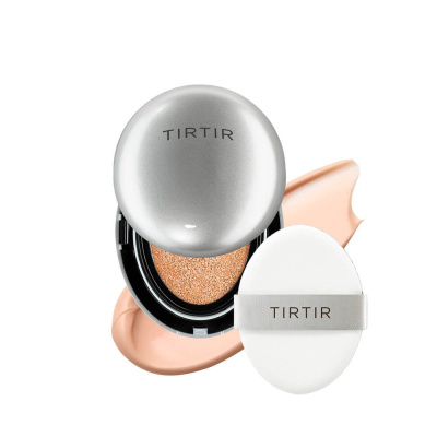 Лёгкий мини-кушон с сияющим финишем TIRTIR Mask Fit Aura Mini Cushion 21C Cool Ivory