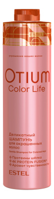Деликатный шампунь для окрашенных волос Otium Color Life: Шампунь 1000мл