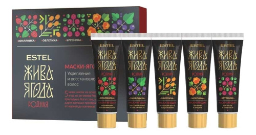 Маски-ягодки для волос Жива Ягода родная 5*30мл