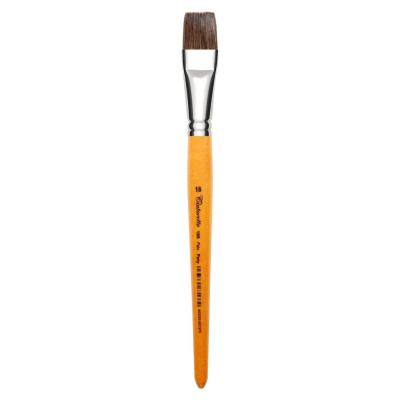 Кисть пони №18 плоская Tintoretto "Pony" на короткой ручке