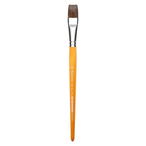 Кисть пони №16 плоская Tintoretto "Pony" на короткой ручке
