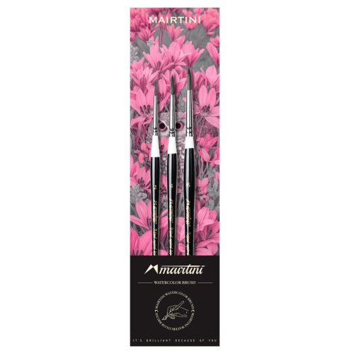 Набор кистей Martini "Mixed Squirrel" 3 шт, C?2, 4, 6,) белка-микс