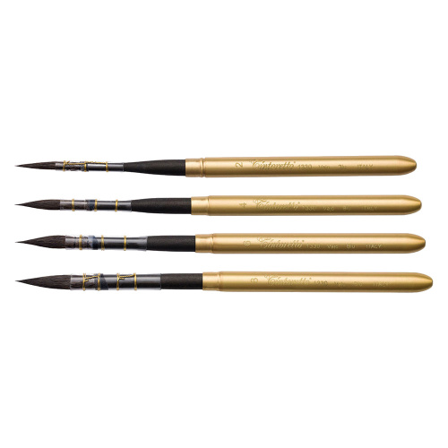 Кисть белка круглая Tintoretto "Blue Squirrel" складная