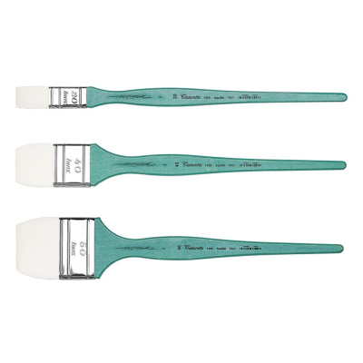 Кисть имитация козы флейц "Tintoretto Aquaflat" на длинной ручке