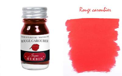 Чернила в банке Herbin, 10 мл, Rouge caroubier, Алый
