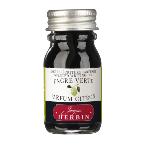 Чернила ароматизированные в банке Herbin, 10 мл, Зеленый, Лимон