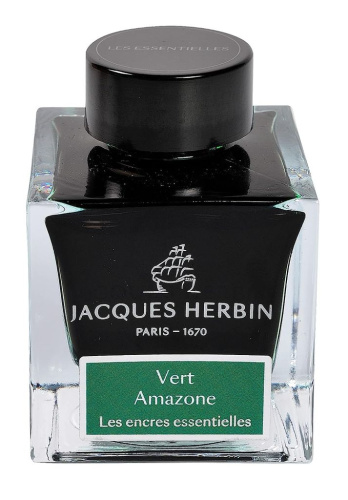 Чернила в банке Herbin Prestige, 50 мл, Vert amazone Зеленый