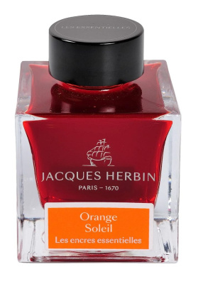 Чернила в банке Herbin Prestige, 50 мл, Orange soleil Оранжевый