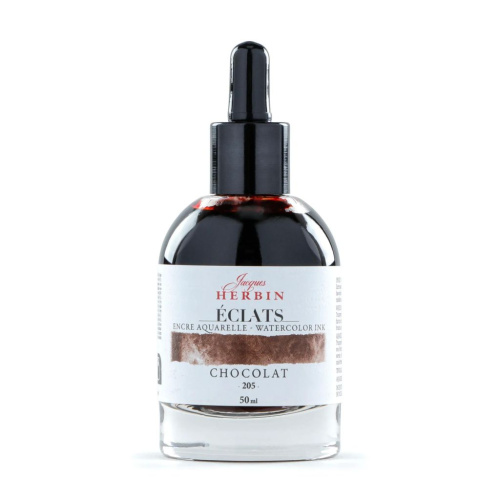 Акварельные чернила Jacques Herbin ?clats, 50 мл, Chocolate Шоколад