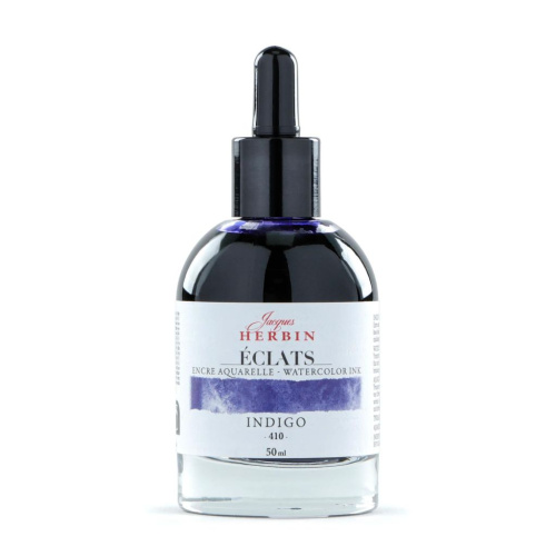Акварельные чернила Jacques Herbin ?clats, 50 мл, Indigo Индиго