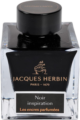 Чернила ароматизированные в банке Herbin Prestige, 50 мл, Noir inspiration Черный