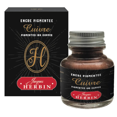 Декоративная тушь Herbin, 30 мл, Медный
