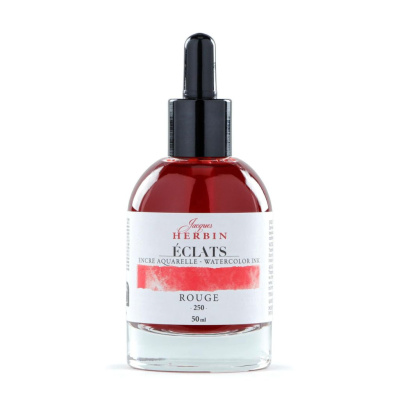 Акварельные чернила Jacques Herbin ?clats, 50 мл, Red Красный