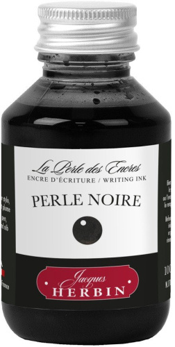 Чернила в банке Herbin, 100 мл, Perle noire, Черный