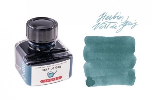 Чернила в банке Herbin, 30 мл, Vert de gris Зелено-серый