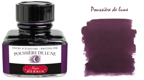 Чернила в банке Herbin, 30 мл, Poussi?re de lune,Темно-фиолетовый