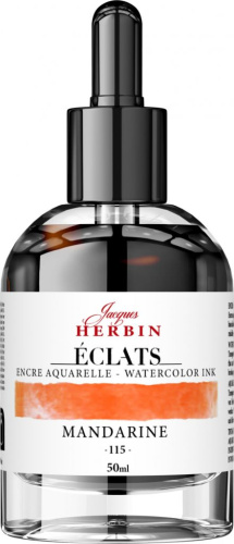 Чернила акварельные Jacques Herbin ?clats, 50 мл, Mandarine Мандарин