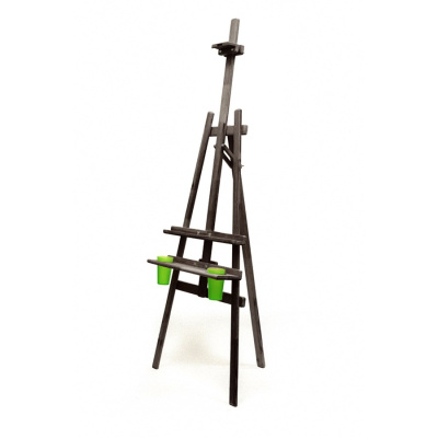 Мольберт лира Малевичъ "Комфорт" с покрытием, черный