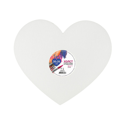 Холст на подрамнике сердце Малевичъ, 30х26 см 380 г, хлопок