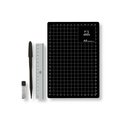 Набор для вырезания Малевичъ, макетный нож, коврик для резки, линейка