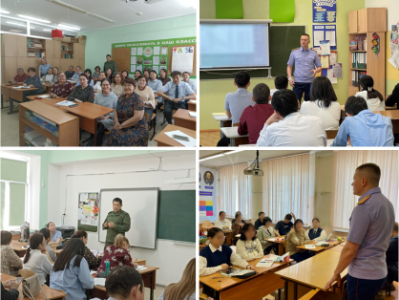 Сотрудники следственного управления продолжают профилактическую работу со школьниками и коллективами организаций /    