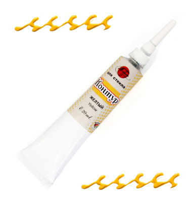 Контур по стеклу Таир 20 мл Желтый