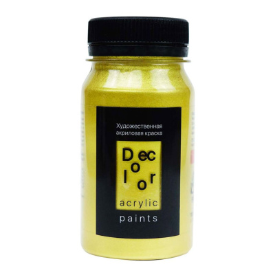 Акрил ТАИР "Деколор" 100 мл, Золото Сусальное