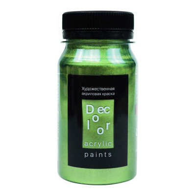 Акрил ТАИР "Деколор" 100 мл, Золотисто-зелёный
