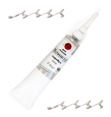 Контур по ткани ТАИР 20 мл металлик серебро