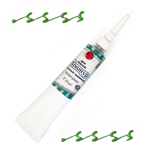 Контур по ткани ТАИР 20 мл зеленый травянной