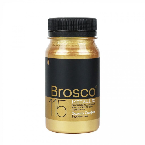 Краска декоративная Brosco 100 мл Золото Скифов