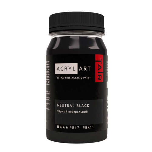 Акрил АРТ 100 мл Черный нейтральный