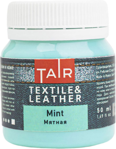 Акрил по ткани Таир 50 мл, Мятная