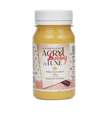 Акрил "Hobby Delux" 100 мл Абрикосовый мед