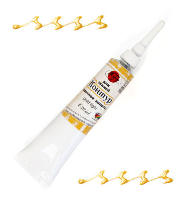 Контур по ткани ТАИР 20 мл металлик золото светлое