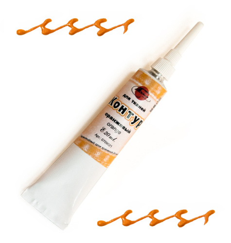 Контур по ткани ТАИР 20 мл оранжевый