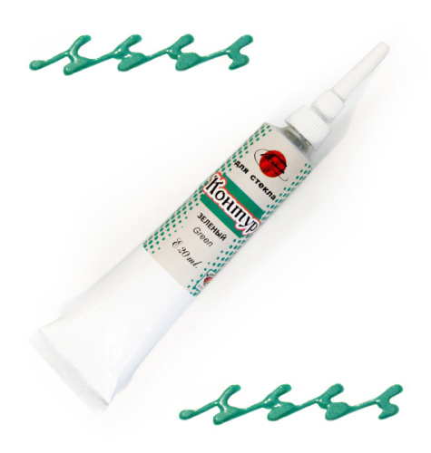 Контур по стеклу Таир 20 мл Зеленый