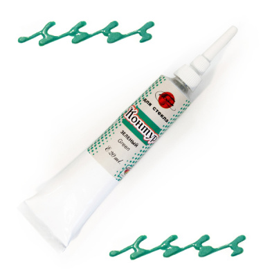 Контур по стеклу Таир 20 мл Зеленый