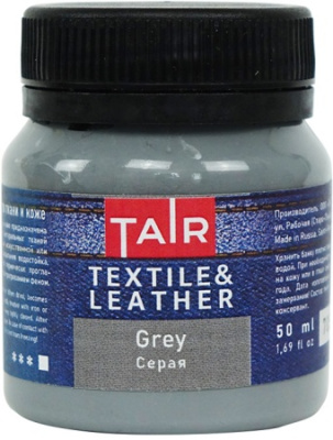 Акрил по ткани и коже Таир банка 50 мл, Серая